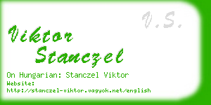 viktor stanczel business card